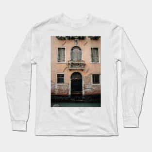 Venice Door Architecture Photography River Long Sleeve T-Shirt